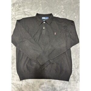 Polo by Ralph Lauren Men 100% Lambs Wool Jumper Sweater Size L